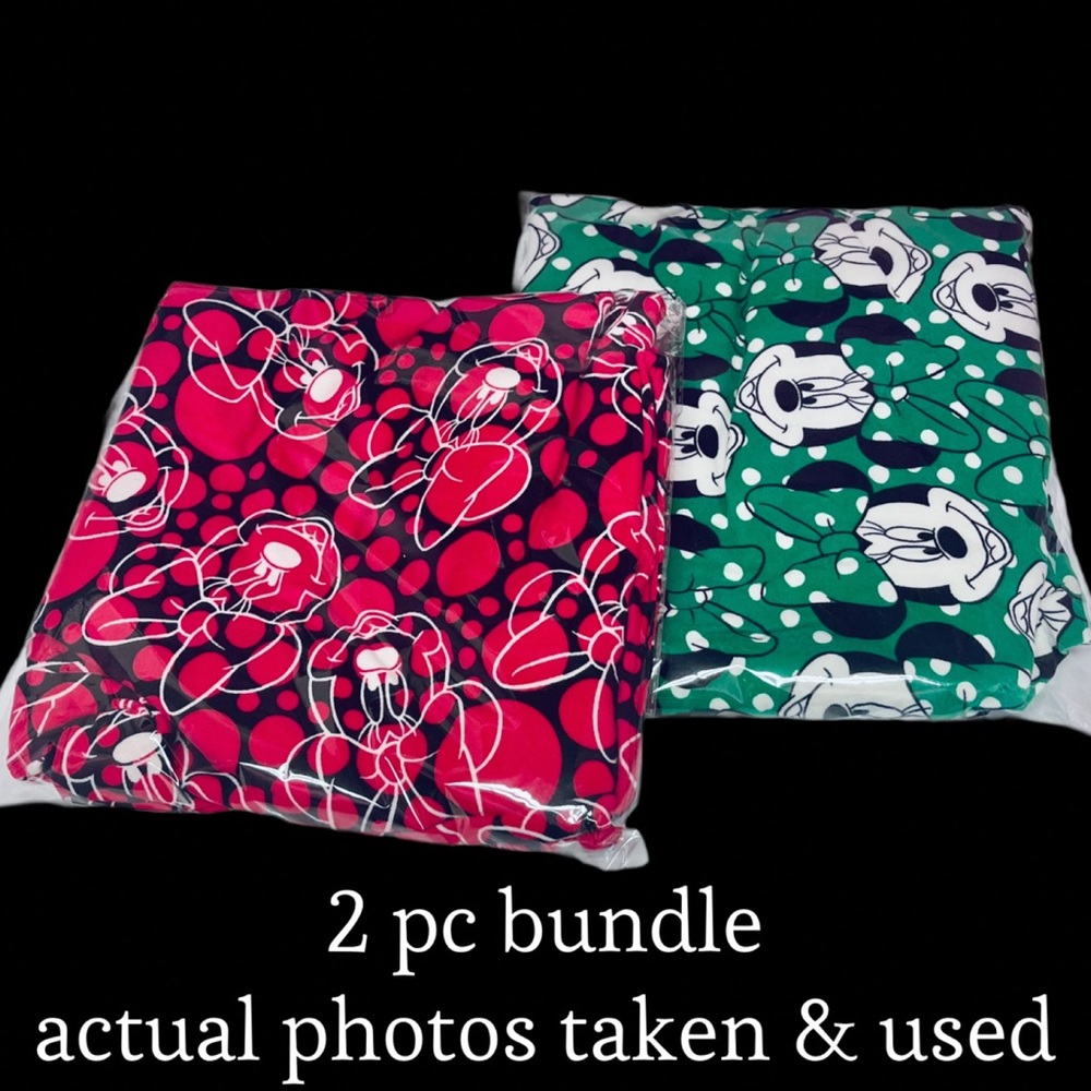 EUC LuLaRoe Tall & Curvy 2 Pc Leggings Minnie 03 Bundle Actual Photos Taken